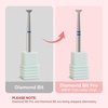 image:imageMelodySusie Ball Shape Cuticle Clean Nail Drill Bit 332 Professional Safety Carbide Diamond Nail Bit Nail Cleaner for Cuticle Dead Skin Nail Prepare Two Way Rotate Manicure Nail Salon Supplies4mm Inverted Tapered Cuticle Bit