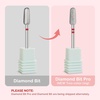 image:imageMelodySusie Ball Shape Cuticle Clean Nail Drill Bit 332 Professional Safety Carbide Diamond Nail Bit Nail Cleaner for Cuticle Dead Skin Nail Prepare Two Way Rotate Manicure Nail Salon Supplies5mm Round Tapered Cuticle Bit
