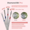 image:imageMelodySusie Ball Shape Cuticle Clean Nail Drill Bit 332 Professional Safety Carbide Diamond Nail Bit Nail Cleaner for Cuticle Dead Skin Nail Prepare Two Way Rotate Manicure Nail Salon Supplies67mm Inverted Tapered Cuticle Bit