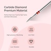 image:imageMelodySusie Ball Shape Cuticle Clean Nail Drill Bit 332 Professional Safety Carbide Diamond Nail Bit Nail Cleaner for Cuticle Dead Skin Nail Prepare Two Way Rotate Manicure Nail Salon Supplies18mm Flame Pentagon Cuticle Bit