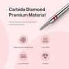 image:imageMelodySusie Ball Shape Cuticle Clean Nail Drill Bit 332 Professional Safety Carbide Diamond Nail Bit Nail Cleaner for Cuticle Dead Skin Nail Prepare Two Way Rotate Manicure Nail Salon Supplies18mm Round Tapered Cuticle Bit