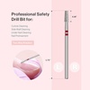 image:imageMelodySusie Ball Shape Cuticle Clean Nail Drill Bit 332 Professional Safety Carbide Diamond Nail Bit Nail Cleaner for Cuticle Dead Skin Nail Prepare Two Way Rotate Manicure Nail Salon Supplies3mm Short Tapered Barrel Cuticle Bit