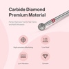 image:imageMelodySusie Ball Shape Cuticle Clean Nail Drill Bit 332 Professional Safety Carbide Diamond Nail Bit Nail Cleaner for Cuticle Dead Skin Nail Prepare Two Way Rotate Manicure Nail Salon Supplies4mm Ball Cuticle Bit