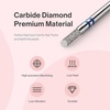image:imageMelodySusie Ball Shape Cuticle Clean Nail Drill Bit 332 Professional Safety Carbide Diamond Nail Bit Nail Cleaner for Cuticle Dead Skin Nail Prepare Two Way Rotate Manicure Nail Salon Supplies2mm Barrel Cuticle Bit