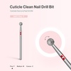 image:imageMelodySusie Ball Shape Cuticle Clean Nail Drill Bit 332 Professional Safety Carbide Diamond Nail Bit Nail Cleaner for Cuticle Dead Skin Nail Prepare Two Way Rotate Manicure Nail Salon Supplies4mm Ball Cuticle Bit