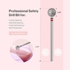 image:imageMelodySusie Ball Shape Cuticle Clean Nail Drill Bit 332 Professional Safety Carbide Diamond Nail Bit Nail Cleaner for Cuticle Dead Skin Nail Prepare Two Way Rotate Manicure Nail Salon Supplies7mm Ball Cuticle Bit
