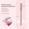 image:imageMelodySusie Ball Shape Cuticle Clean Nail Drill Bit 332 Professional Safety Carbide Diamond Nail Bit Nail Cleaner for Cuticle Dead Skin Nail Prepare Two Way Rotate Manicure Nail Salon Supplies4mm Barrel Cuticle Bit