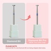 image:imageMelodySusie Ball Shape Cuticle Clean Nail Drill Bit 332 Professional Safety Carbide Diamond Nail Bit Nail Cleaner for Cuticle Dead Skin Nail Prepare Two Way Rotate Manicure Nail Salon Supplies4mm Super Short Barrel Cuticle Bit