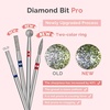 image:imageMelodySusie Ball Shape Cuticle Clean Nail Drill Bit 332 Professional Safety Carbide Diamond Nail Bit Nail Cleaner for Cuticle Dead Skin Nail Prepare Two Way Rotate Manicure Nail Salon Supplies4mm Super Short Barrel Cuticle Bit