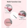 image:imageMelodySusie Ball Shape Cuticle Clean Nail Drill Bit 332 Professional Safety Carbide Diamond Nail Bit Nail Cleaner for Cuticle Dead Skin Nail Prepare Two Way Rotate Manicure Nail Salon Supplies16mm Needle Cuticle Bit