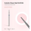 image:imageMelodySusie Ball Shape Cuticle Clean Nail Drill Bit 332 Professional Safety Carbide Diamond Nail Bit Nail Cleaner for Cuticle Dead Skin Nail Prepare Two Way Rotate Manicure Nail Salon Supplies16mm Needle Cuticle Bit