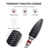 image:imageMelodySusie Ceramic Nail Drill Bit 332 235mm Professional Acrylic Nail File Flame Drill Bit for Manicure Pedicure Cuticle Gel Nail Polishing Beginners Bits Pink Series BitS CoarseBlack