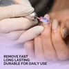 image:imageMelodySusie Ceramic Nail Drill Bits 332 Chamfer Flat Top Large Barrel Bits Fast Remove Acrylic or Hard Gel Nail Tool for Manicure Pedicure Salon Home Professional or Beginner Pink MediumPurple