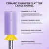 image:imageMelodySusie Ceramic Nail Drill Bits 332 Chamfer Flat Top Large Barrel Bits Fast Remove Acrylic or Hard Gel Nail Tool for Manicure Pedicure Salon Home Professional or Beginner Pink MediumPurple
