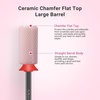 image:imageMelodySusie Ceramic Nail Drill Bits 332 Chamfer Flat Top Large Barrel Bits Fast Remove Acrylic or Hard Gel Nail Tool for Manicure Pedicure Salon Home Professional or Beginner Pink MediumPink