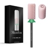 image:imageMelodySusie Ceramic Nail Drill Bits 332 Chamfer Flat Top Large Barrel Bits Fast Remove Acrylic or Hard Gel Nail Tool for Manicure Pedicure Salon Home Professional or Beginner Pink MediumPink