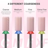 image:imageMelodySusie Ceramic Nail Drill Bits 332 Chamfer Flat Top Large Barrel Bits Fast Remove Acrylic or Hard Gel Nail Tool for Manicure Pedicure Salon Home Professional or Beginner Pink MediumPink