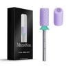 image:imageMelodySusie Ceramic Nail Drill Bits 332 Chamfer Flat Top Large Barrel Bits Fast Remove Acrylic or Hard Gel Nail Tool for Manicure Pedicure Salon Home Professional or Beginner Pink MediumPurple