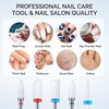 image:imageMelodySusie Ceramic Nail Drill Bits Set 332 235mm Professional Acrylic Nail File Drill Bit for Manicure Pedicure Cuticle Gel Nail Polishing 7Pcs1 Coarse  2 Medium and 2 Fine