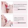 image:imageMelodySusie Ceramic Nail Drill Bits Set 332 235mm Professional Acrylic Nail File Drill Bit for Manicure Pedicure Cuticle Gel Nail Polishing 7PcsPink