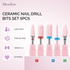 image:imageMelodySusie Ceramic Nail Drill Bits Set 332 235mm Professional Acrylic Nail File Drill Bit for Manicure Pedicure Cuticle Gel Nail Polishing 7PcsPink