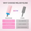 image:imageMelodySusie Ceramic Nail Drill Bits Set 332 235mm Professional Acrylic Nail File Drill Bit for Manicure Pedicure Cuticle Gel Nail Polishing 7PcsPink