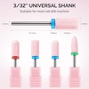 image:imageMelodySusie Ceramic Nail Drill Bits Set 332 235mm Professional Acrylic Nail File Drill Bit for Manicure Pedicure Cuticle Gel Nail Polishing 7PcsPink