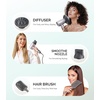 image:imageMelodySusie Compact Hair Dryer for Women120000RPM 1600W High Speed Fast Drying 3 HeatStepless Speed Ionic Blow Dryer for WomenHomeGift Set  Sliver