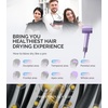 image:imageMelodySusie Compact Hair Dryer for Women120000RPM 1600W High Speed Fast Drying 3 HeatStepless Speed Ionic Blow Dryer for WomenHomePurple