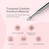 image:imageMelodySusie Cuticle Clean Nail Drill Bit 332 Professional Safety Carbide Under Nail Cleaner Nail Bit for Cuticle Dead Skin Nail Prepare Two Way Rotate Manicure Nail Salon Supply Silver XFCuticle Bit