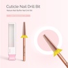 image:imageMelodySusie Cuticle Clean Nail Drill Bit 332 Professional Safety Carbide Under Nail Cleaner Nail Bit for Cuticle Dead Skin Nail Prepare Two Way Rotate Manicure Nail Salon Supply Silver XFRose Gold
