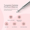 image:imageMelodySusie Cuticle Clean Nail Drill Bit 332 Professional Safety Carbide Under Nail Cleaner Nail Bit for Cuticle Dead Skin Nail Prepare Two Way Rotate Manicure Nail Salon Supply Silver XFCuticle Bit