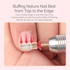 image:imageMelodySusie Cuticle Clean Nail Drill Bit 332 Professional Safety Carbide Under Nail Cleaner Nail Bit for Cuticle Dead Skin Nail Prepare Two Way Rotate Manicure Nail Salon Supply Silver XFRose Gold