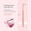 image:imageMelodySusie Cuticle Clean Nail Drill Bit 332 Professional Safety Carbide Under Nail Cleaner Nail Bit for Cuticle Dead Skin Nail Prepare Two Way Rotate Manicure Nail Salon Supply Silver XFRose Gold Cuticle Bit