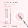 image:imageMelodySusie Cuticle Clean Nail Drill Bit 332 Professional Safety Carbide Under Nail Cleaner Nail Bit for Cuticle Dead Skin Nail Prepare Two Way Rotate Manicure Nail Salon Supply Silver XFCuticle Bit