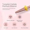 image:imageMelodySusie Cuticle Clean Nail Drill Bit 332 Professional Safety Carbide Under Nail Cleaner Nail Bit for Cuticle Dead Skin Nail Prepare Two Way Rotate Manicure Nail Salon Supply Silver XFRose Gold