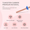 image:imageMelodySusie Cuticle Clean Nail Drill Bit 332 Professional Safety Carbide Under Nail Cleaner Nail Bit for Cuticle Dead Skin Nail Prepare Two Way Rotate Manicure Nail Salon Supply Silver XFRose Gold Super Long Mini Barrel Bit