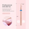 image:imageMelodySusie Cuticle Clean Nail Drill Bit 332 Professional Safety Carbide Under Nail Cleaner Nail Bit for Cuticle Dead Skin Nail Prepare Two Way Rotate Manicure Nail Salon Supply Silver XFFlame Hexagon Bit