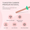 image:imageMelodySusie Cuticle Clean Nail Drill Bit 332 Professional Safety Carbide Under Nail Cleaner Nail Bit for Cuticle Dead Skin Nail Prepare Two Way Rotate Manicure Nail Salon Supply Silver XFRose Gold Super Long Mini Barrel Bit