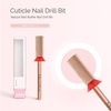 image:imageMelodySusie Cuticle Clean Nail Drill Bit 332 Professional Safety Carbide Under Nail Cleaner Nail Bit for Cuticle Dead Skin Nail Prepare Two Way Rotate Manicure Nail Salon Supply Silver XFRose Gold