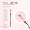 image:imageMelodySusie Cuticle Clean Nail Drill Bit 332 Professional Safety Carbide Under Nail Cleaner Nail Bit for Cuticle Dead Skin Nail Prepare Two Way Rotate Manicure Nail Salon Supply Silver XFPear Shape Cuticle Bit