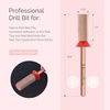 image:imageMelodySusie Cuticle Clean Nail Drill Bit 332 Professional Safety Carbide Under Nail Cleaner Nail Bit for Cuticle Dead Skin Nail Prepare Two Way Rotate Manicure Nail Salon Supply Silver XFRose Gold