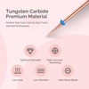 image:imageMelodySusie Cuticle Clean Nail Drill Bit 332 Professional Safety Carbide Under Nail Cleaner Nail Bit for Cuticle Dead Skin Nail Prepare Two Way Rotate Manicure Nail Salon Supply Silver XFFlame Hexagon Bit