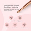 image:imageMelodySusie Cuticle Clean Nail Drill Bit 332 Professional Safety Carbide Under Nail Cleaner Nail Bit for Cuticle Dead Skin Nail Prepare Two Way Rotate Manicure Nail Salon Supply Silver XFRose Gold Cuticle Bit
