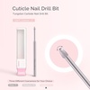 image:imageMelodySusie Cuticle Clean Nail Drill Bit 332 Professional Safety Carbide Under Nail Cleaner Nail Bit for Cuticle Dead Skin Nail Prepare Two Way Rotate Manicure Nail Salon Supply Silver XFCuticle Bit