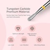 image:imageMelodySusie Cuticle Clean Nail Drill Bit 332 Professional Safety Carbide Under Nail Cleaner Nail Bit for Cuticle Dead Skin Nail Prepare Two Way Rotate Manicure Nail Salon Supply Silver XFSilver