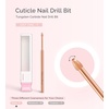 image:imageMelodySusie Cuticle Clean Nail Drill Bit 332 Professional Safety Carbide Under Nail Cleaner Nail Bit for Cuticle Dead Skin Nail Prepare Two Way Rotate Manicure Nail Salon Supply Silver XFRose Gold Cuticle Bit