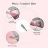 image:imageMelodySusie Cuticle Clean Nail Drill Bit 332 Professional Safety Carbide Under Nail Cleaner Nail Bit for Cuticle Dead Skin Nail Prepare Two Way Rotate Manicure Nail Salon Supply Silver XFPear Shape Cuticle Bit