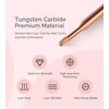 image:imageMelodySusie Cuticle Clean Nail Drill Bit 332 Professional Safety Carbide Under Nail Cleaner Nail Bit for Cuticle Dead Skin Nail Prepare Two Way Rotate Manicure Nail Salon Supply Silver XFRose Gold Cuticle Bit