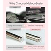 image:imageMelodySusie Cuticle Clean Nail Drill Bit 332 Professional Safety Carbide Under Nail Cleaner Nail Bit for Cuticle Dead Skin Nail Prepare Two Way Rotate Manicure Nail Salon Supply Silver XFRose Gold Super Long Mini Barrel Bit